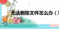 無法刪除文件怎么辦(怎么解決呢)