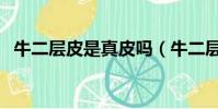 牛二層皮是真皮嗎(牛二層皮是不是真皮)