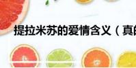 提拉米蘇的愛情含義(真的是很浪漫呢)