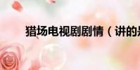獵場電視劇劇情(講的是什么故事)