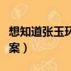 想知道張玉環案是怎么回事（了解一下張玉環案）