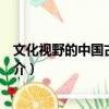 文化視野的中國古代科技（關于文化視野的中國古代科技簡介）