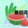 暴組詞語（漢字暴組詞語列述）