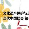文化遺產保護與當代中國社會 第一卷（關于文化遺產保護與當代中國社會 第一卷簡介）