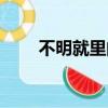 不明就里的意思（不明就里的解釋）