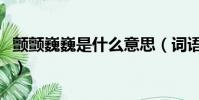 顫顫巍巍是什么意思(詞語顫顫巍巍什么意思)