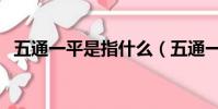 五通一平是指什么(五通一平是什么意思)