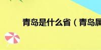 青島是什么省(青島屬于哪個省)