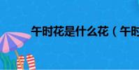 午時花是什么花(午時花是啥花)