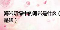 海巖奶綠中的海巖是什么(海巖奶綠中的海巖是啥)