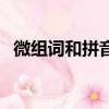 微組詞和拼音（微組詞和拼音分別是什么）