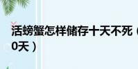 活螃蟹怎樣儲存十天不死(活螃蟹怎么保存10天)