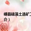 嵊縣硅藻土選礦工業試驗（關于嵊縣硅藻土選礦工業試驗簡介）