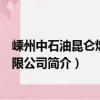 嵊州中石油昆侖燃氣有限公司（關于嵊州中石油昆侖燃氣有限公司簡介）