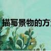 描寫景物的方法（關于描寫景物的方法簡介）