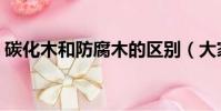 碳化木和防腐木的區別(大家可以了解一下)