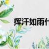 揮汗如雨什么意思（揮汗如雨的含義）