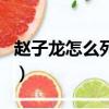 趙子龍怎么死的死在哪（趙云是哪一年去世的）