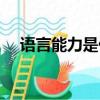 語言能力是什么（語言能力有什么要求）