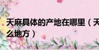 天麻具體的產地在哪里(天麻具體的產地在什么地方)