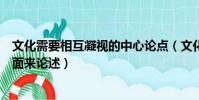 文化需要相互凝視的中心論點(文化需要相互凝視從哪些方面來論述)