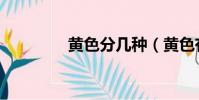 黃色分幾種(黃色有幾種)
