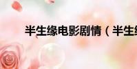 半生緣電影劇情(半生緣劇情簡介)