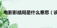 電影影結局是什么意思(該片講述了什么)