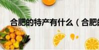 合肥的特產有什么(合肥的特產有哪些)