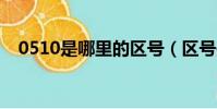 0510是哪里的區號(區號是怎么說明的)