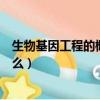 生物基因工程的概念是什么（生物基因工程的概念具體是什么）