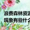 浪費森林資源的現象有哪些（浪費森林資源的現象有些什么）