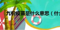 九價疫苗是什么意思(什么是九價疫苗)