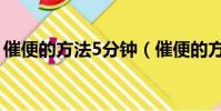 催便的方法5分鐘(催便的方法5分鐘內有效)