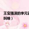 王寶強演的李元霸電視劇叫什么（王寶強演的李元霸電視劇叫啥）
