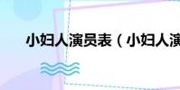 小婦人演員表(小婦人演員角色介紹)