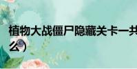 植物大戰僵尸隱藏關卡一共多少個(分別叫什么)