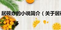 居筱亦的小說簡介(關于居筱亦的小說簡介)