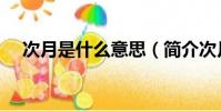 次月是什么意思(簡介次月是什么意思)