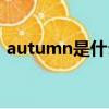 autumn是什么意思中文（autumn的解釋）
