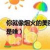 你就像煙火的美麗下一句是什么（你就像煙火的美麗下一句是啥）