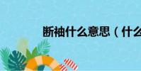 斷袖什么意思(什么是斷袖)
