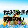 我想你在黑夜里是什么歌名（我想你在黑夜里歌曲歌詞）