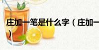莊加一筆是什么字(莊加一筆到底是什么字呢)