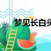 夢見長白頭發（夢見長白頭發的含義）