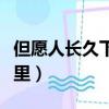 但愿人長久下一句是什么（但愿人長久出自哪里）