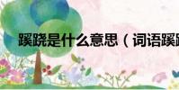 蹊蹺是什么意思(詞語蹊蹺是什么意思)