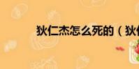 狄仁杰怎么死的(狄仁杰簡介)