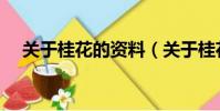 關于桂花的資料(關于桂花你了解多少)