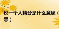 說一個人精分是什么意思(說一個人精分的意思)